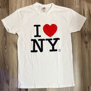 I Love NY White T-Shirt size Medium